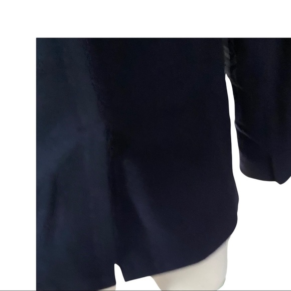 Tommy Hilfiger Navy Blue Wool (79%) Lined Wrap Blazer Jacket Men’s Size Small - Picture 6 of 13